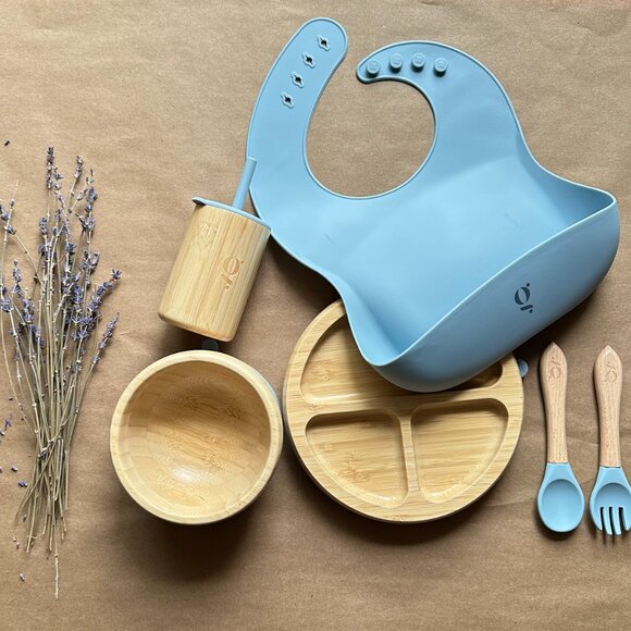 Baby / Toddler Bamboo Dinnerware With Suction Set of 6 Pieces - Picture 10 of 10